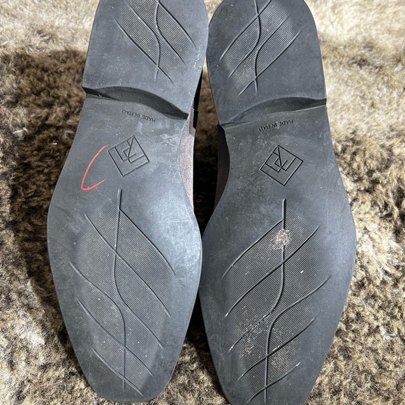 Gray Suede Men's Chelsea Boots - Monte Russo Made in Italy sz 10.5 M - Picture 6 of 14